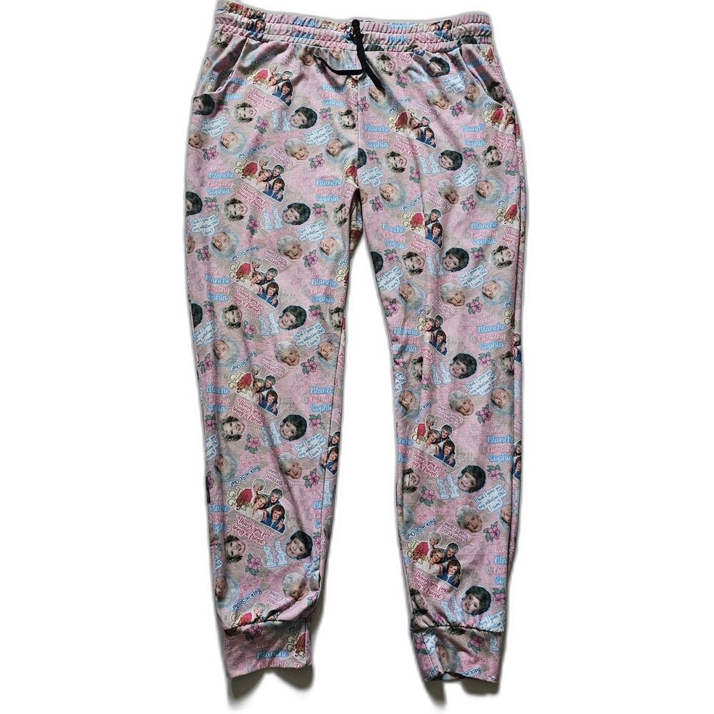 Golden Girls Fleece Pajama Pants Womens L XL Thank You For Being a Friend Lounge